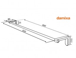 MEDIDAS TOALLERO LAVABO ZEN DAMIXA